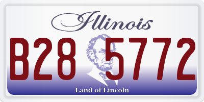 IL license plate B285772