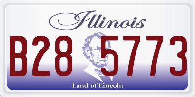 IL license plate B285773