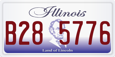 IL license plate B285776