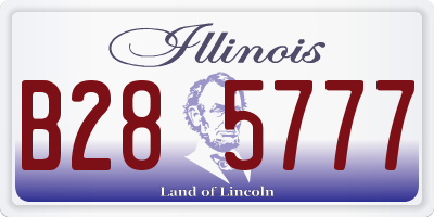 IL license plate B285777