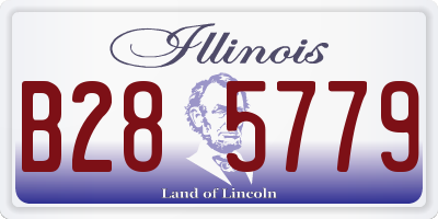 IL license plate B285779