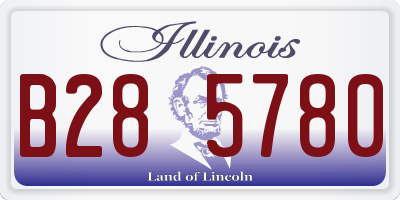 IL license plate B285780