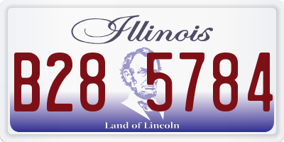 IL license plate B285784