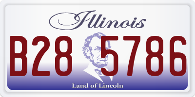 IL license plate B285786