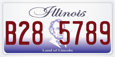 IL license plate B285789