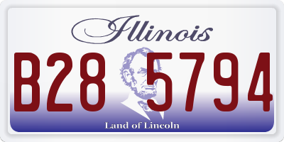 IL license plate B285794