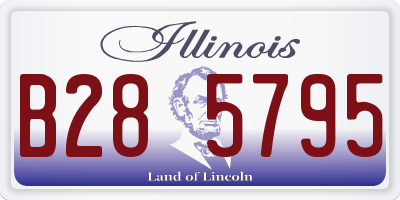 IL license plate B285795