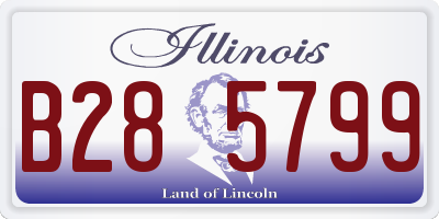 IL license plate B285799