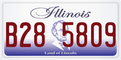 IL license plate B285809