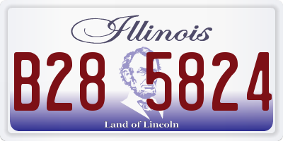 IL license plate B285824