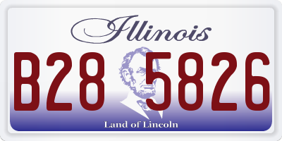 IL license plate B285826