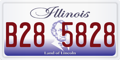 IL license plate B285828