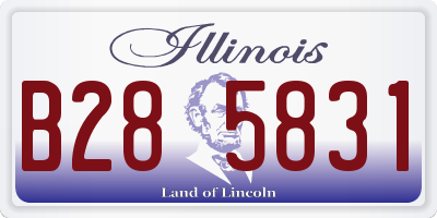 IL license plate B285831