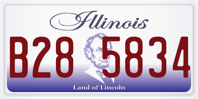 IL license plate B285834
