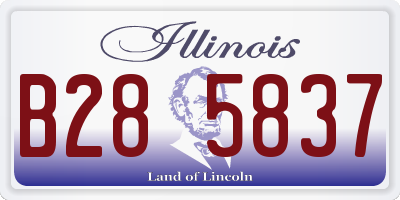 IL license plate B285837