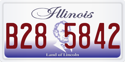 IL license plate B285842