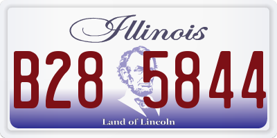 IL license plate B285844
