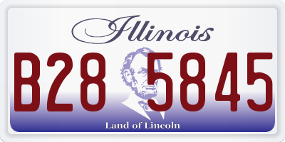 IL license plate B285845