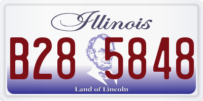 IL license plate B285848