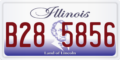 IL license plate B285856