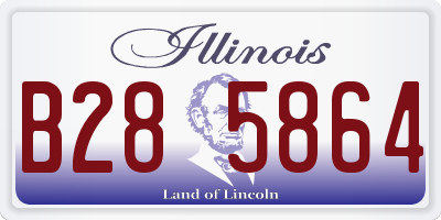 IL license plate B285864