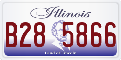IL license plate B285866