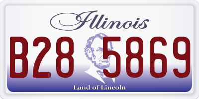 IL license plate B285869