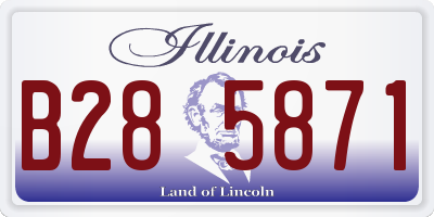 IL license plate B285871