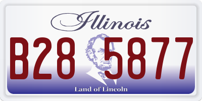 IL license plate B285877