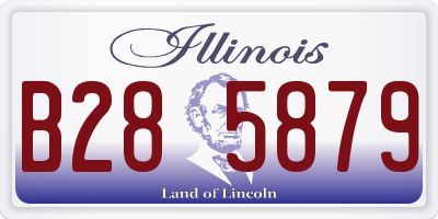 IL license plate B285879