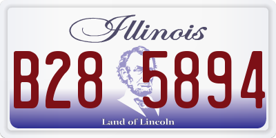 IL license plate B285894
