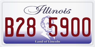 IL license plate B285900