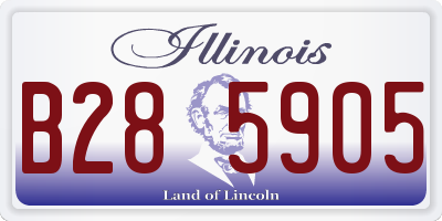IL license plate B285905