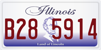 IL license plate B285914