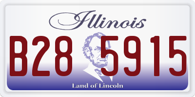 IL license plate B285915