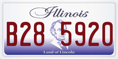 IL license plate B285920