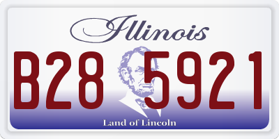 IL license plate B285921