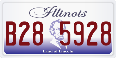IL license plate B285928