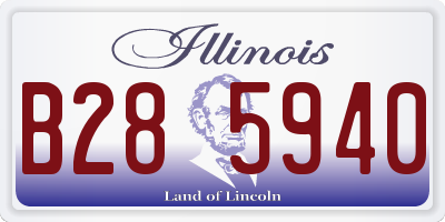 IL license plate B285940