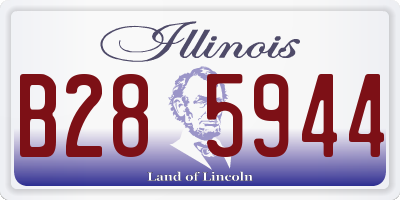 IL license plate B285944