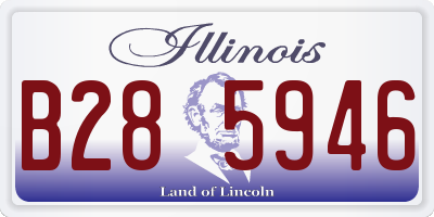 IL license plate B285946