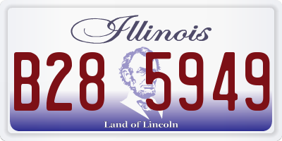 IL license plate B285949