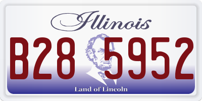 IL license plate B285952