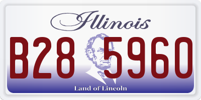 IL license plate B285960