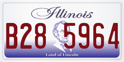 IL license plate B285964