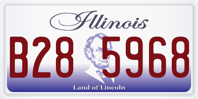 IL license plate B285968