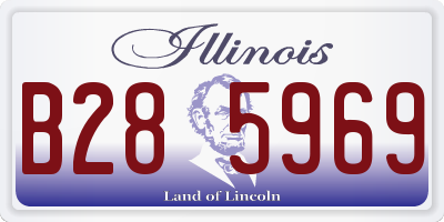 IL license plate B285969