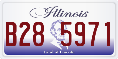 IL license plate B285971