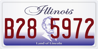 IL license plate B285972