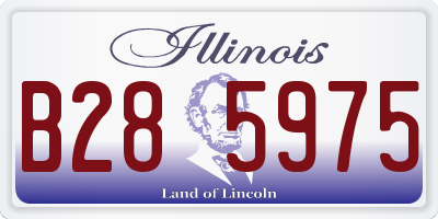 IL license plate B285975